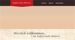 Desktop Screenshot of kaffeestudios.de